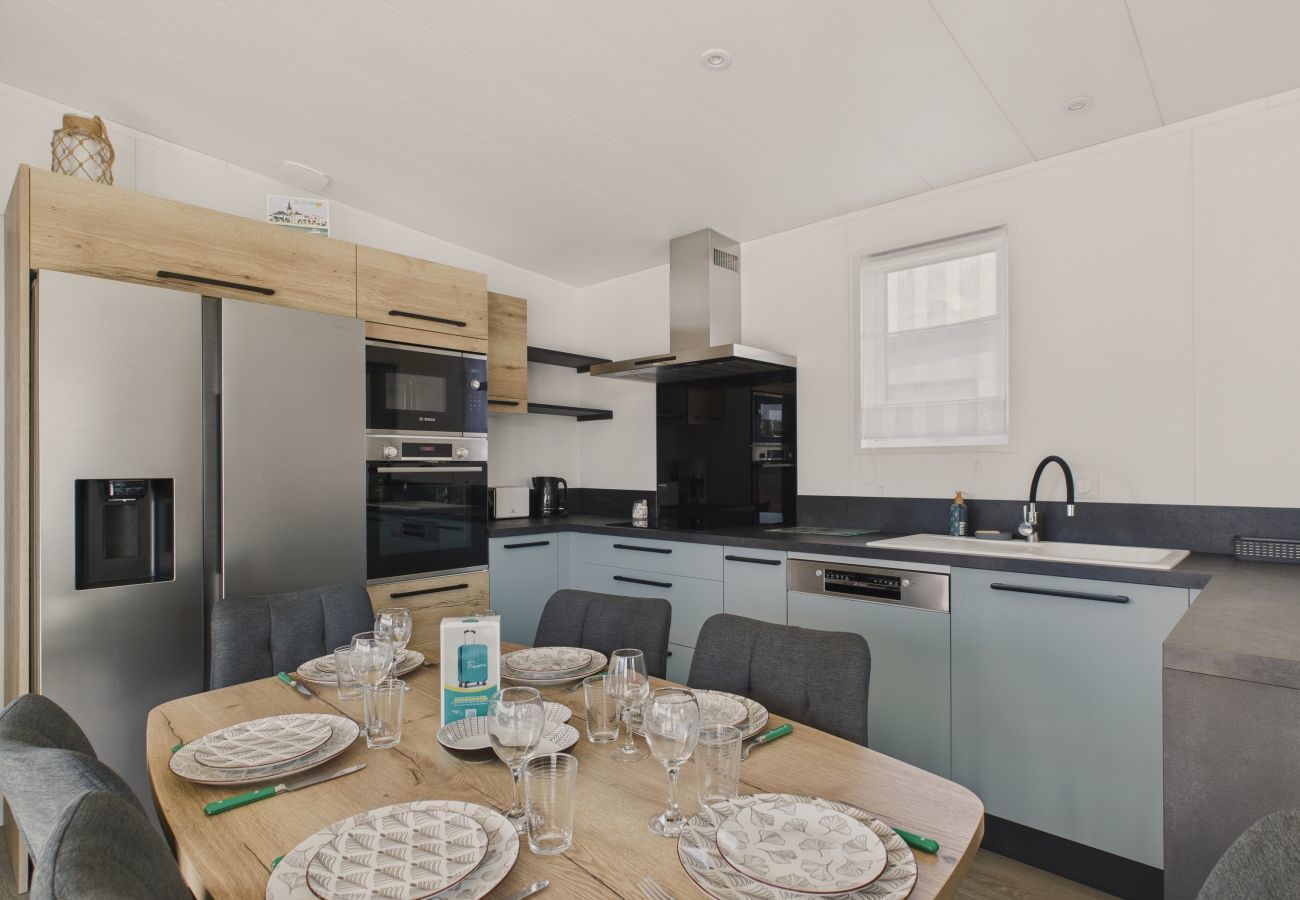 Chalet in Saint-Gilles-Croix-de-Vie - Chalet für 6 mit ganzjährig beheiztem Pool