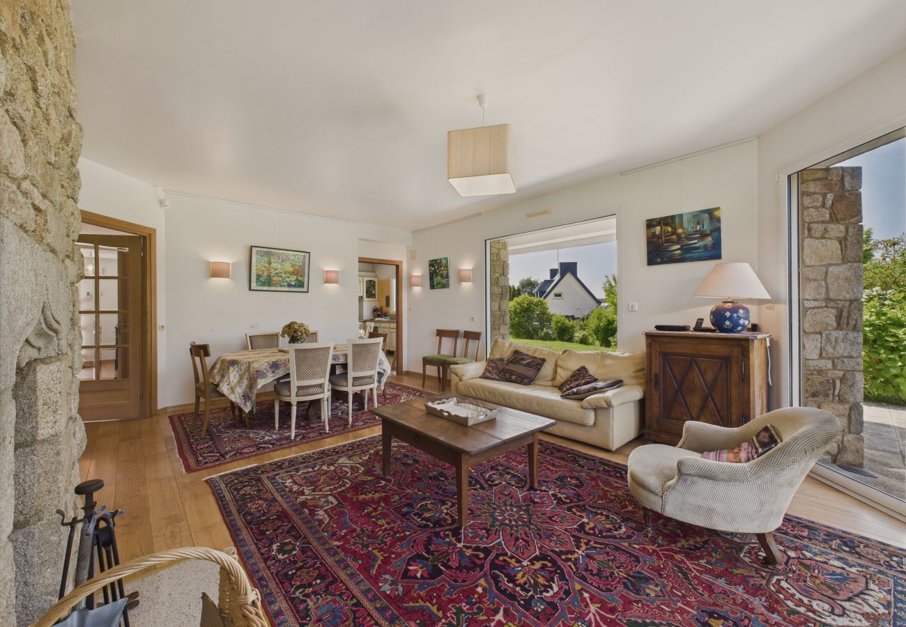 Ferienhaus in Trévou-Tréguignec - Haus für 7 Erwachsene und 1 Kind - Meerblick