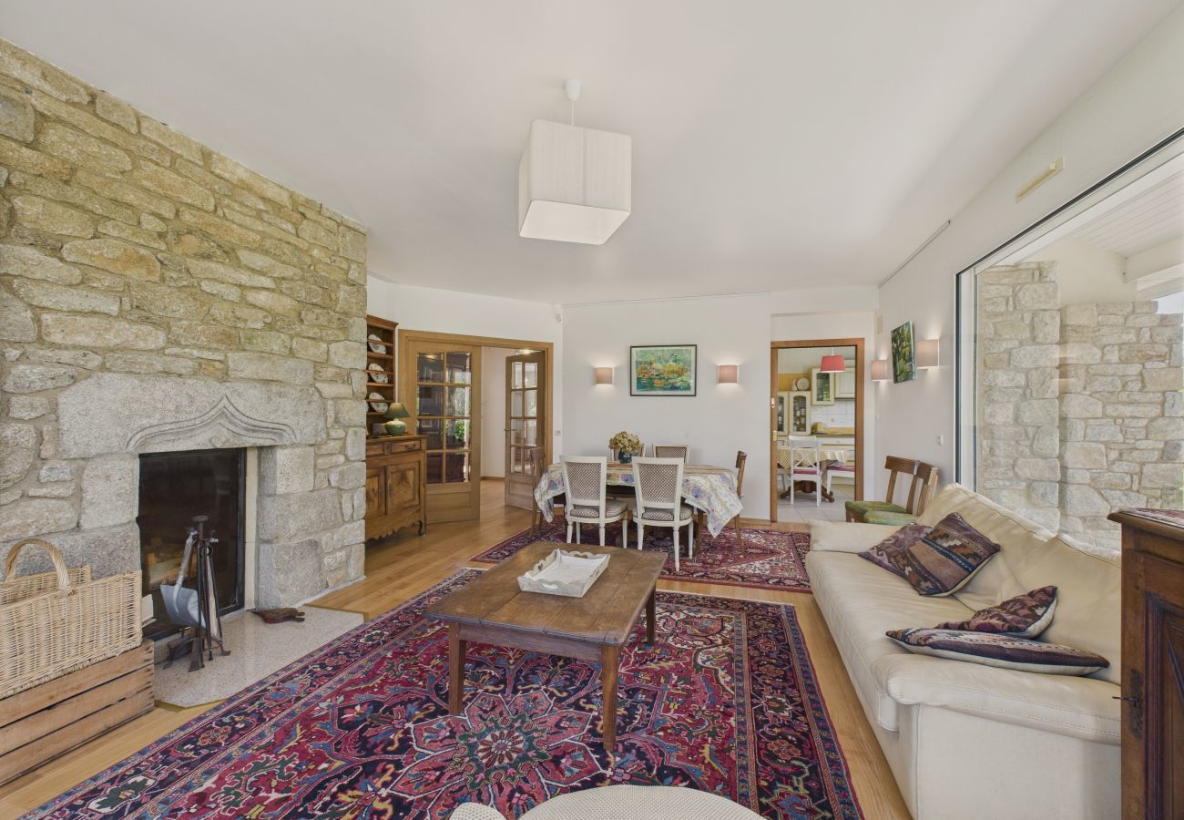 Ferienhaus in Trévou-Tréguignec - Haus für 7 Erwachsene und 1 Kind - Meerblick