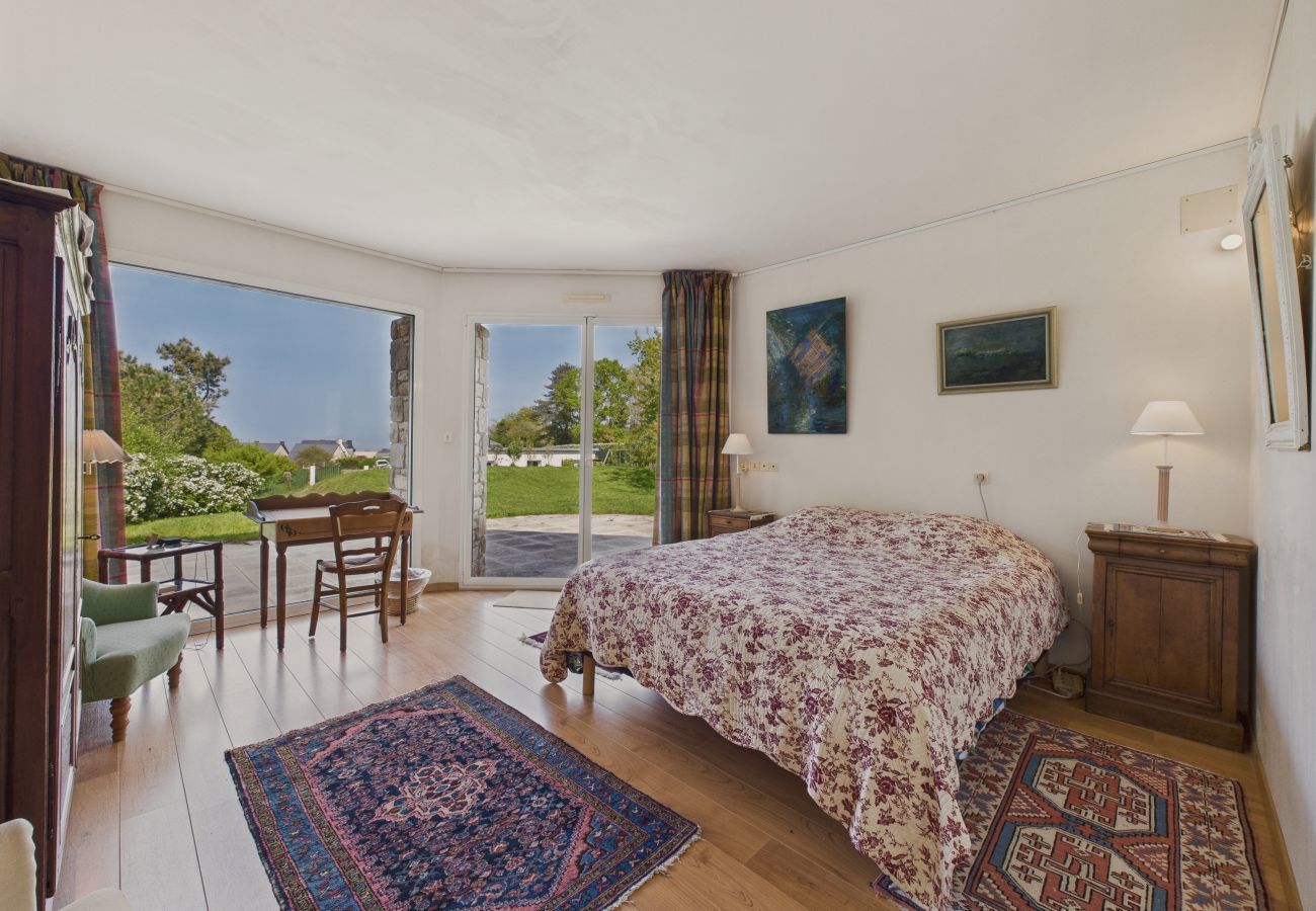 Ferienhaus in Trévou-Tréguignec - Haus für 7 Erwachsene und 1 Kind - Meerblick
