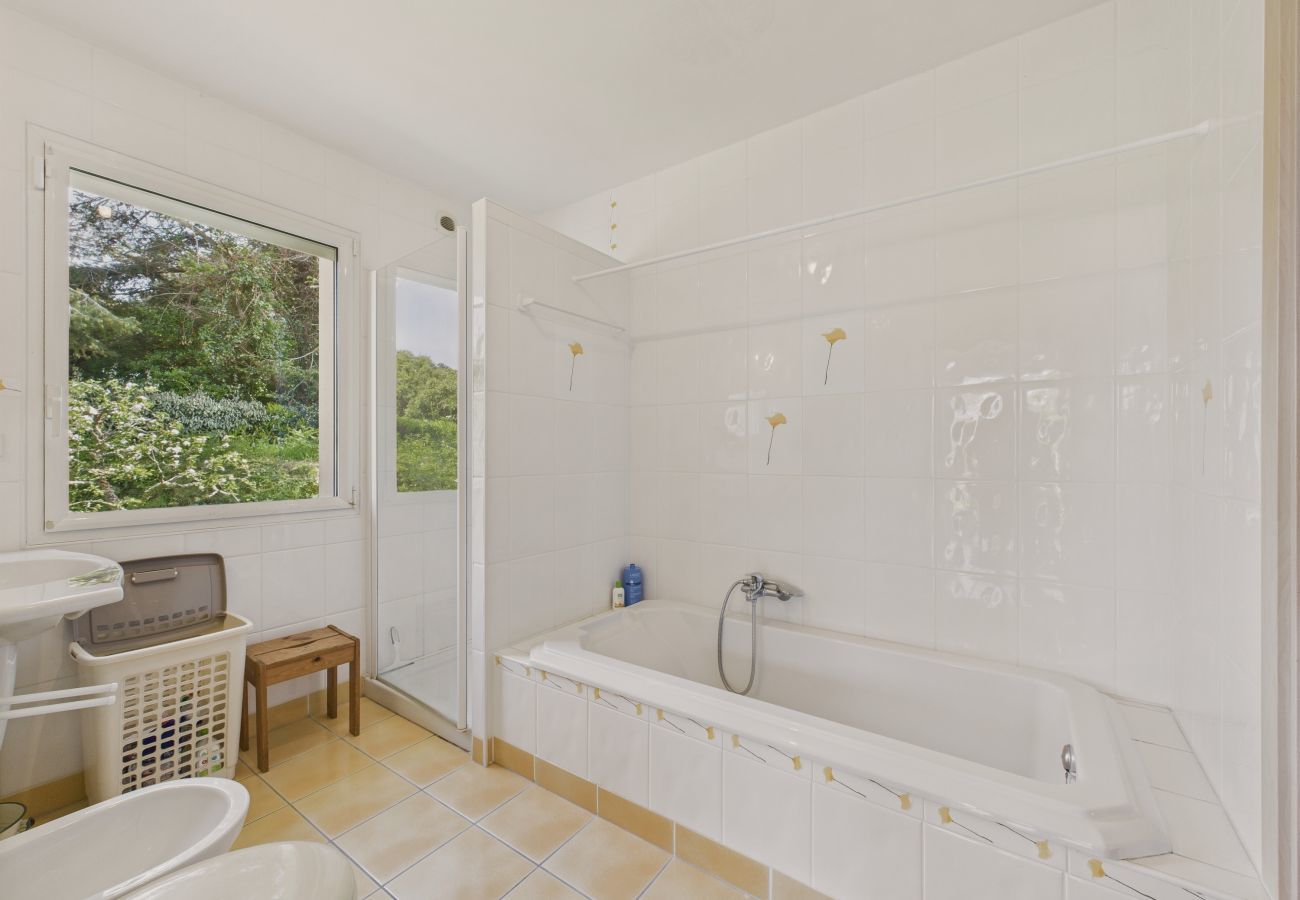 Ferienhaus in Trévou-Tréguignec - Haus für 7 Erwachsene und 1 Kind - Meerblick