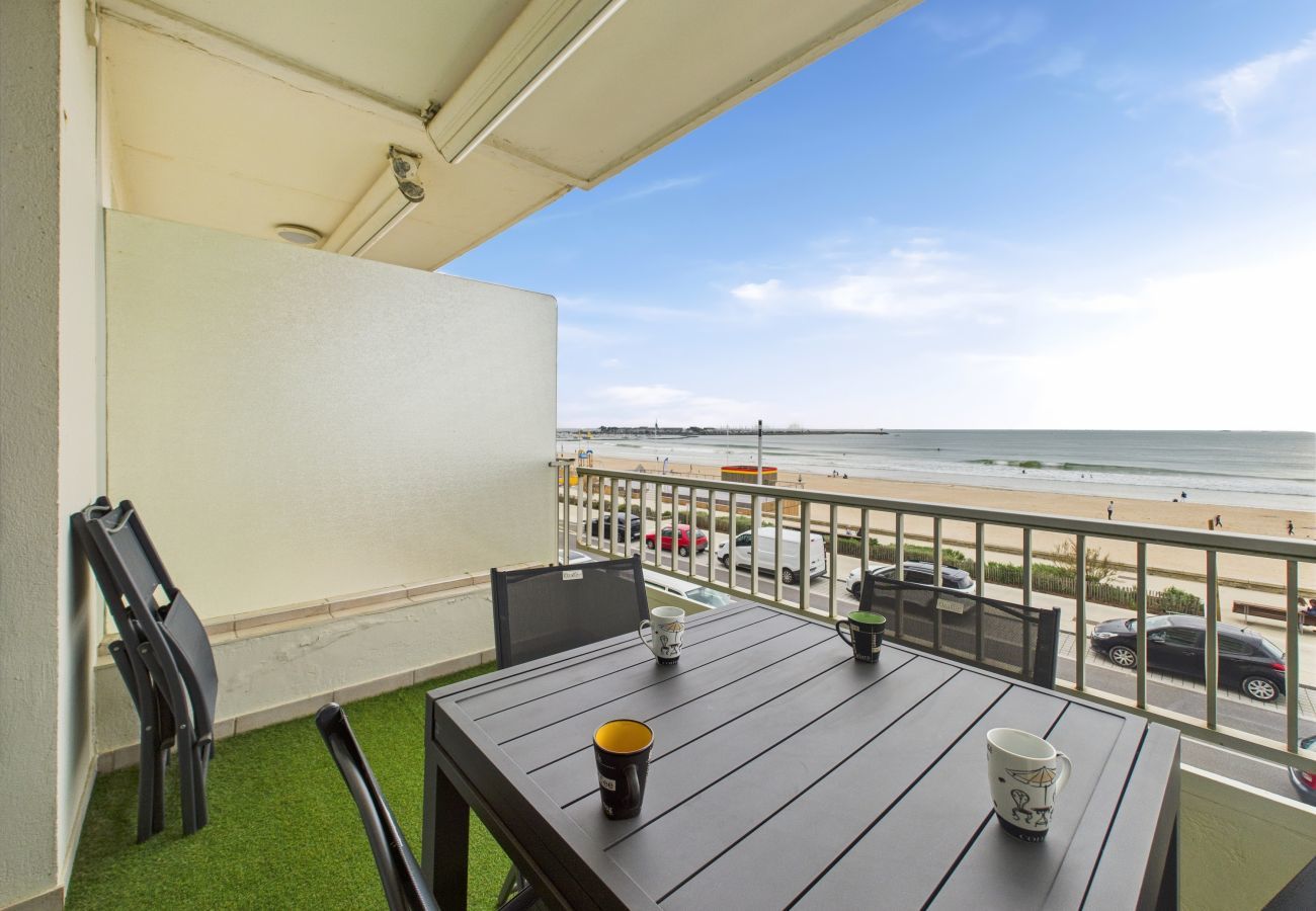 Ferienwohnung in Pornichet - Meerblick - Apartment für 6 - 5 m vom Strand entfernt