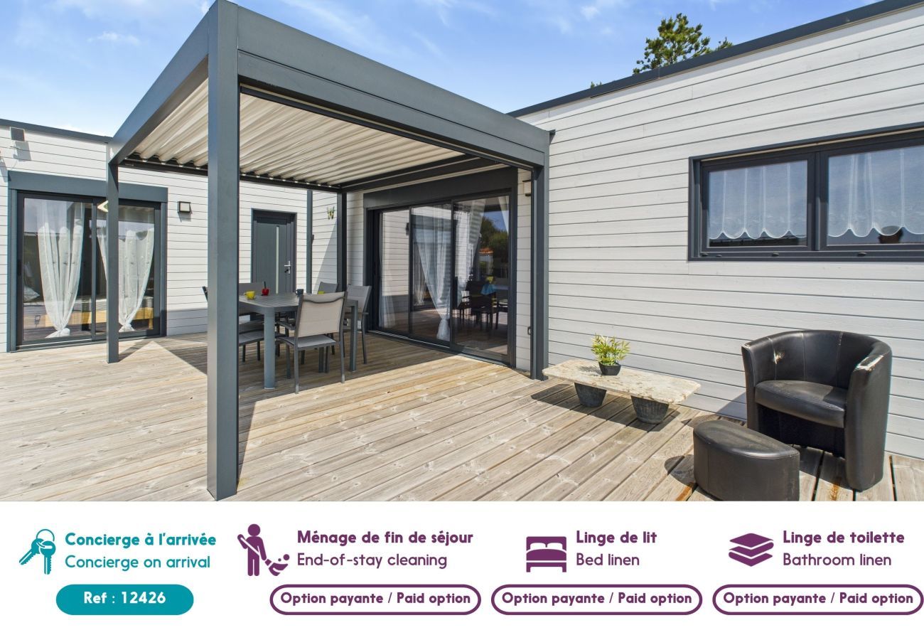 Chalet in Bretignolles-sur-Mer - Chalet für 6 in einer Wohnanlage mit Pool