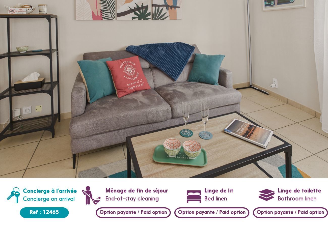 Ferienwohnung in Concarneau - Apartment für 2 im Stadtzentrum
