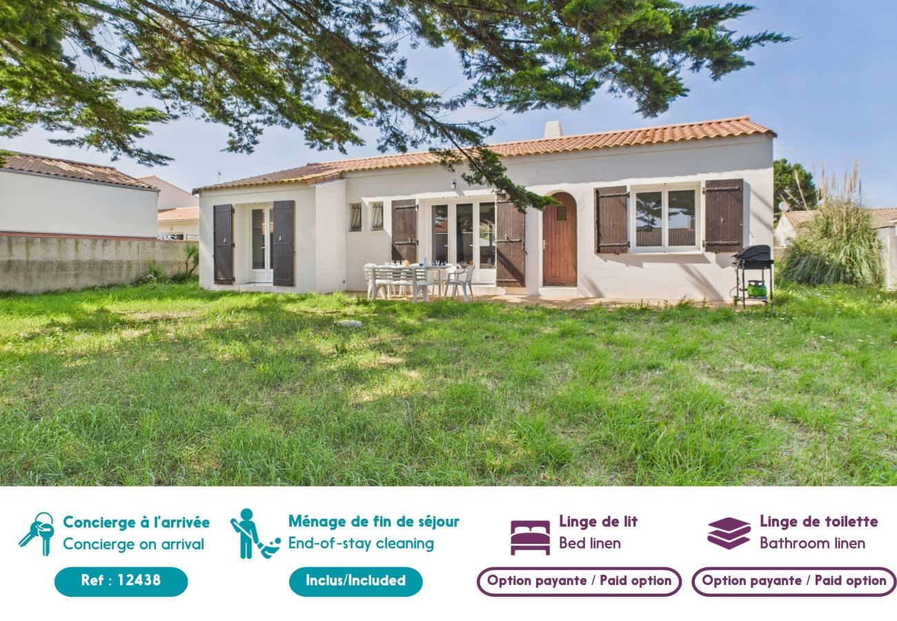 Ferienhaus in Bretignolles-sur-Mer - Garten, 800m vom Strand, Haus für 6
