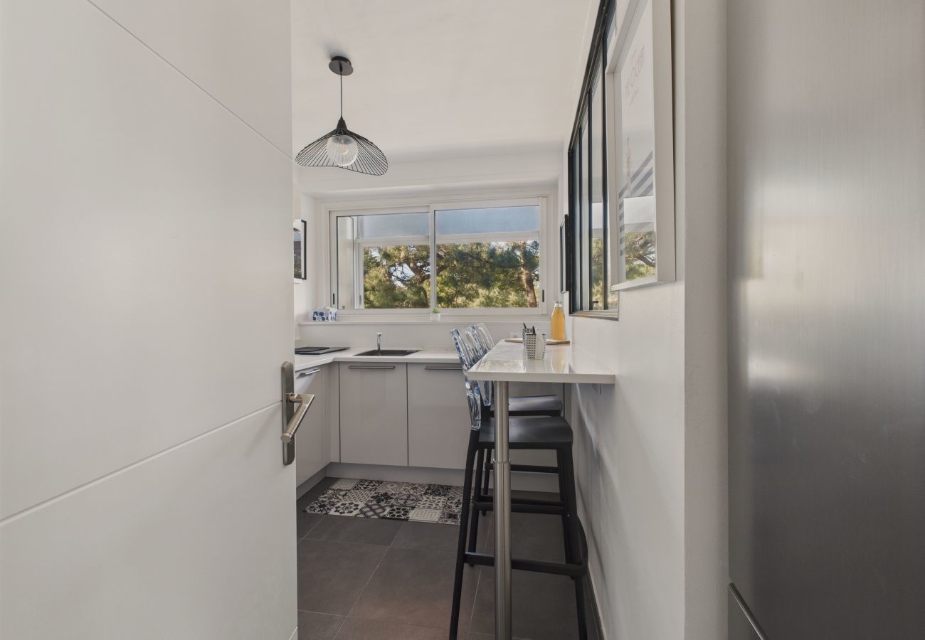 Ferienwohnung in La Baule-Escoublac - 350m vom Strand, Apartment für 2 - Balkon