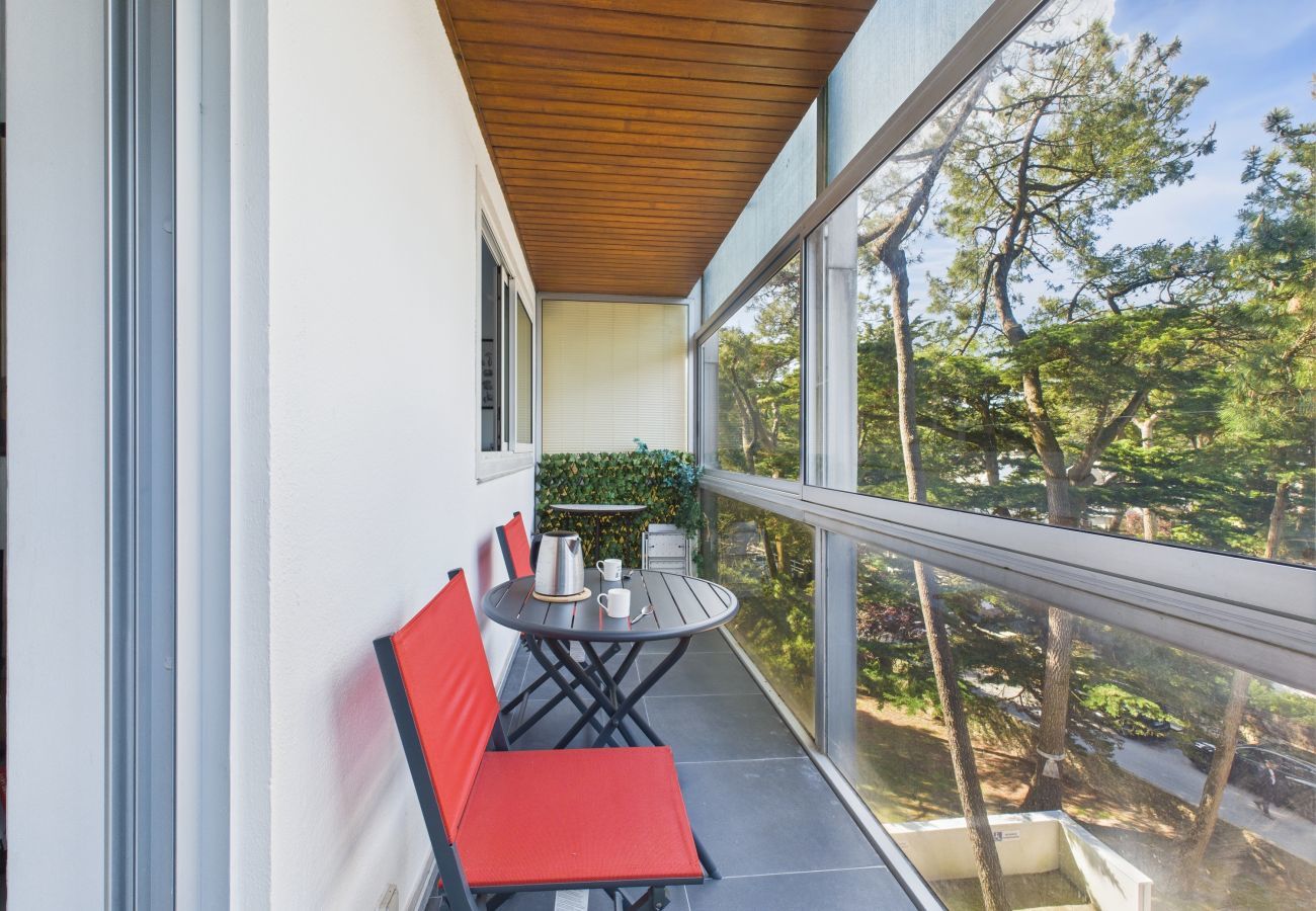 Ferienwohnung in La Baule-Escoublac - 350m vom Strand, Apartment für 2 - Balkon