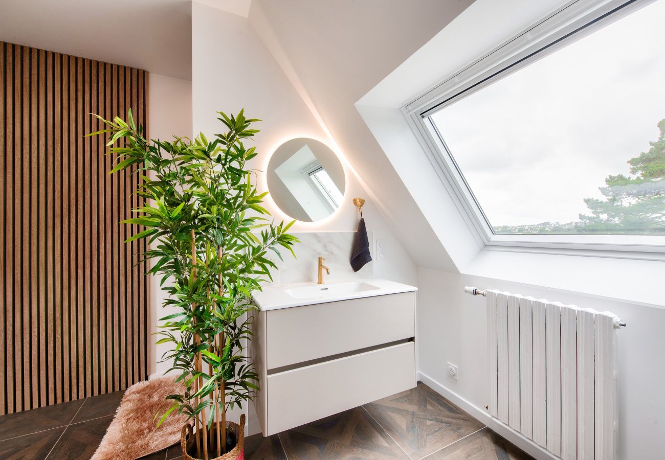 Ferienhaus in Lannilis - Blick auf den Aber - Haus für 8 - Großer Garten