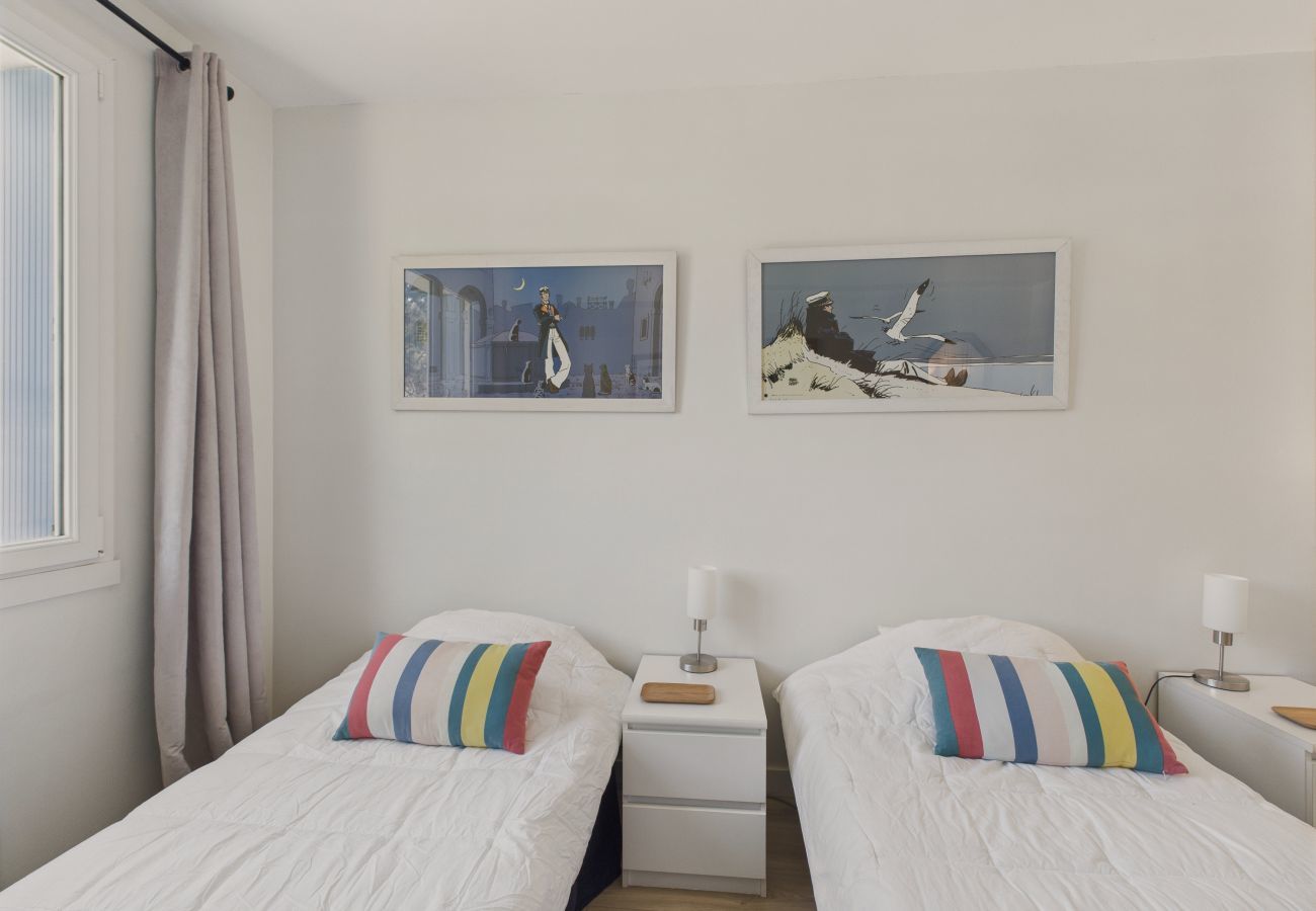 Ferienwohnung in Pornichet - Meerblick – Wohnung für 4 – Großer Balkon