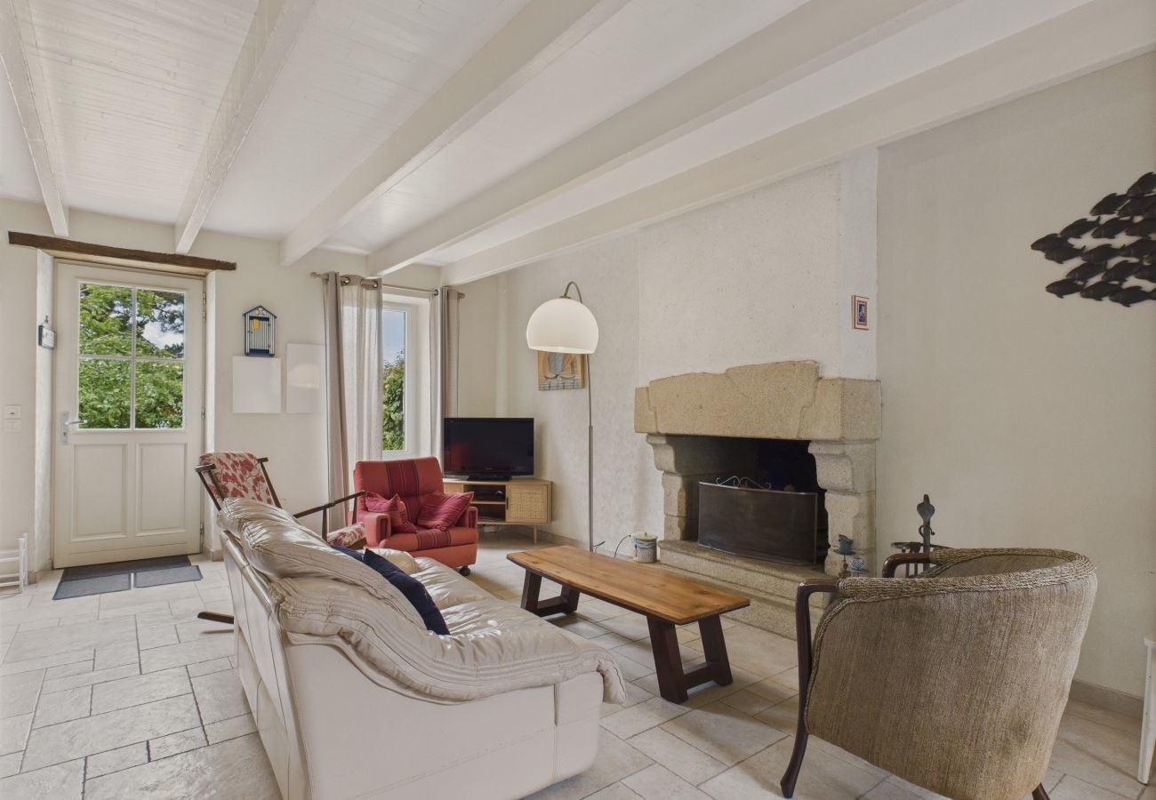 Ferienhaus in Saint-Gildas-de-Rhuys - Garten – Haus für 4 Erwachsene und 3 Kinder