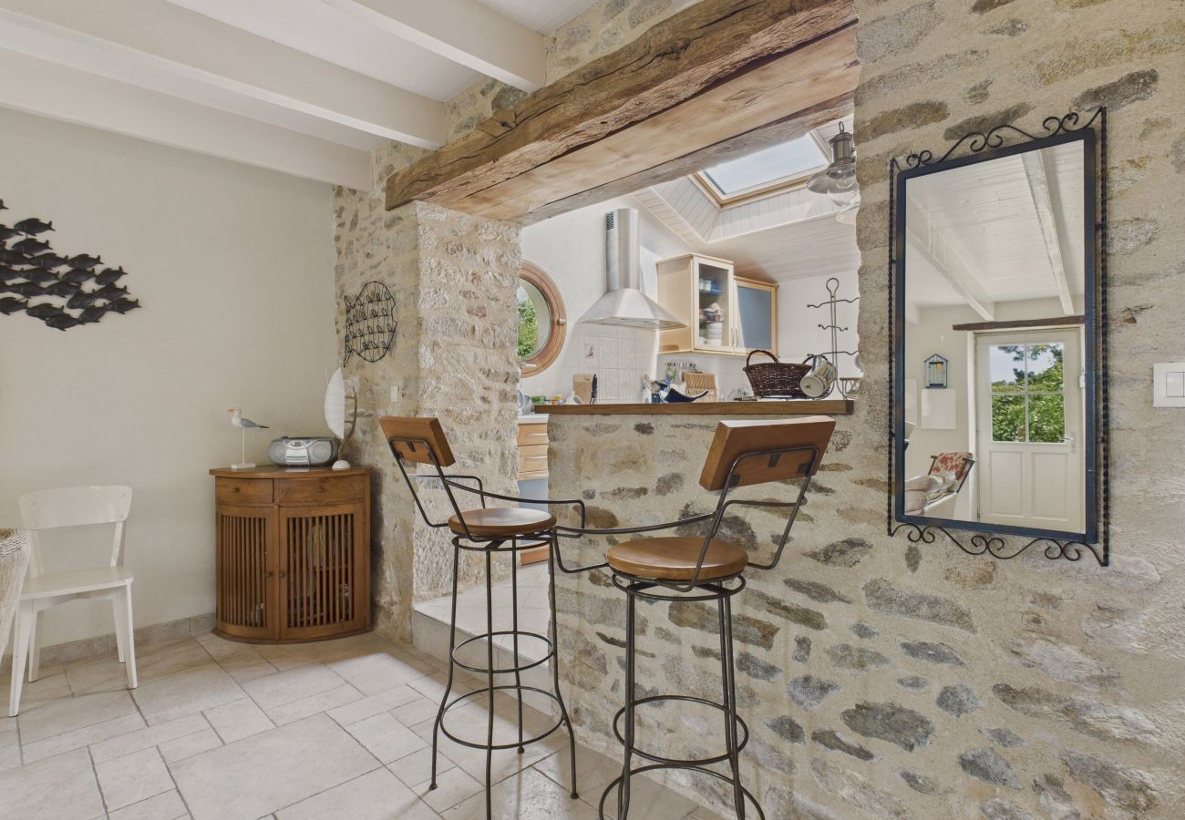 Ferienhaus in Saint-Gildas-de-Rhuys - Garten – Haus für 4 Erwachsene und 3 Kinder