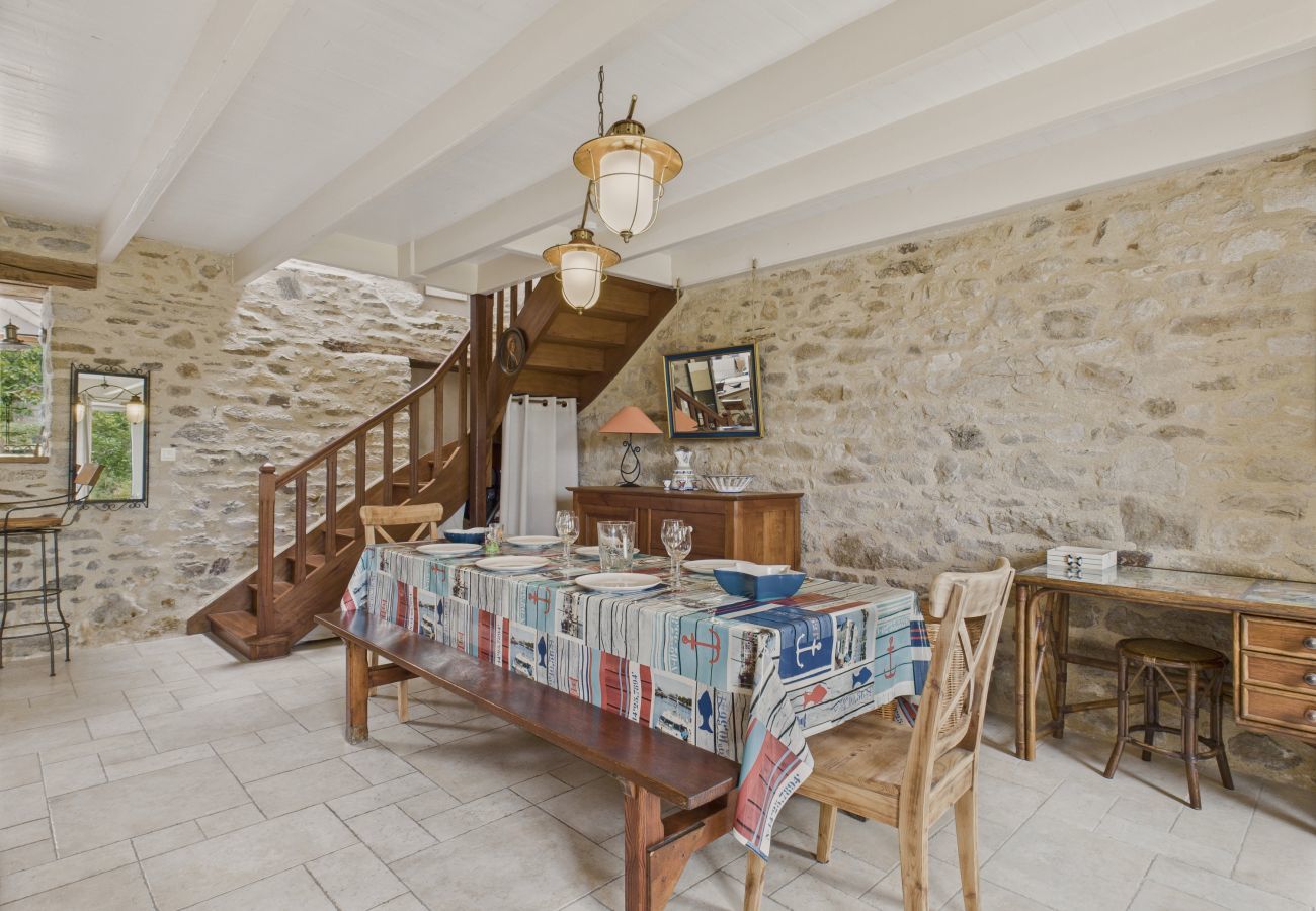 Ferienhaus in Saint-Gildas-de-Rhuys - Garten – Haus für 4 Erwachsene und 3 Kinder