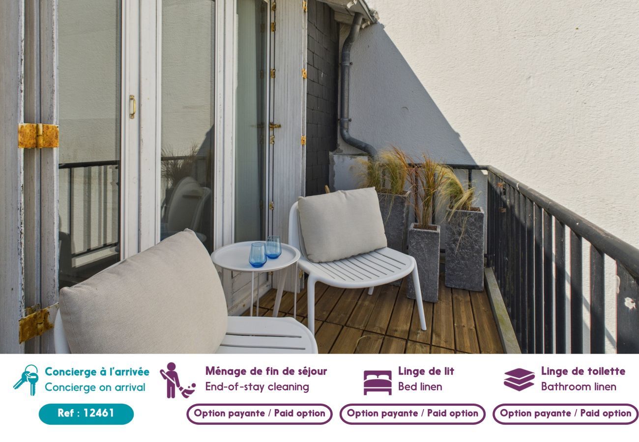 Ferienwohnung in Pornichet - Meerblick – Wohnung für 2 Erwachsene und 1 Kind