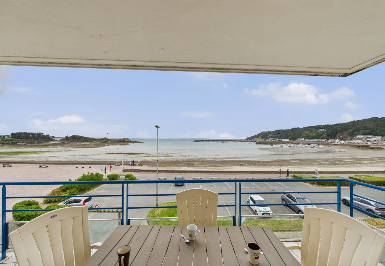 Ferienwohnung in Erquy - Meerblick – 25 m zum Strand, für 4 Pers 