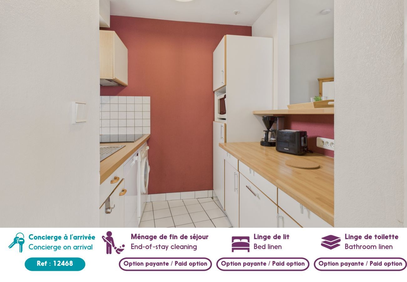 Ferienwohnung in Erquy - Meerblick – 25 m zum Strand, für 4 Pers 