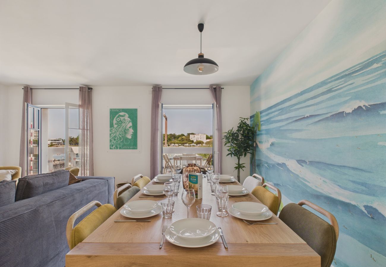 Ferienwohnung in Saint-Gilles-Croix-de-Vie - Meerblick – Schöne Wohnung mit Balkon für 8