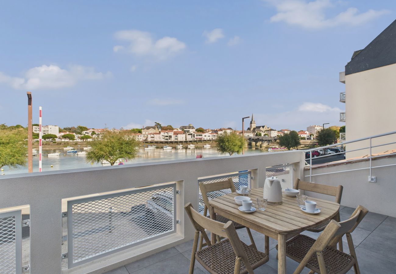 Ferienwohnung in Saint-Gilles-Croix-de-Vie - Meerblick – Schöne Wohnung mit Balkon für 8