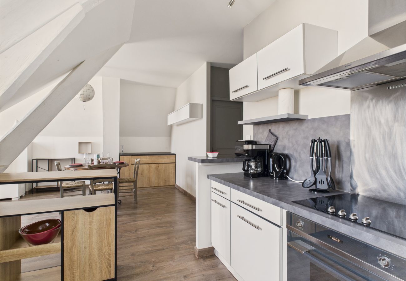 Ferienwohnung in Saint-Gilles-Croix-de-Vie - Apartment für 4 mit Meerblick