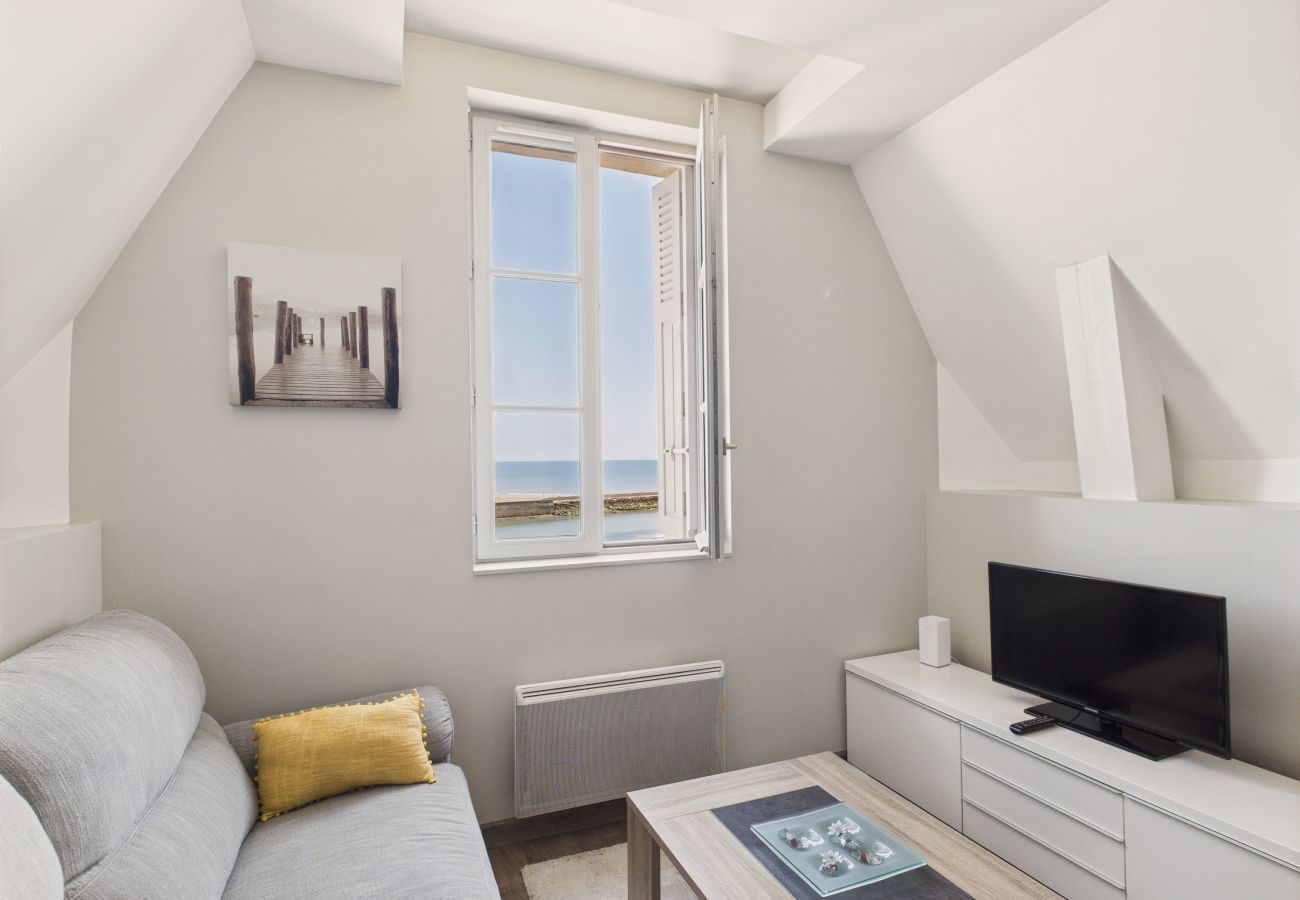 Ferienwohnung in Saint-Gilles-Croix-de-Vie - Apartment für 4 mit Meerblick