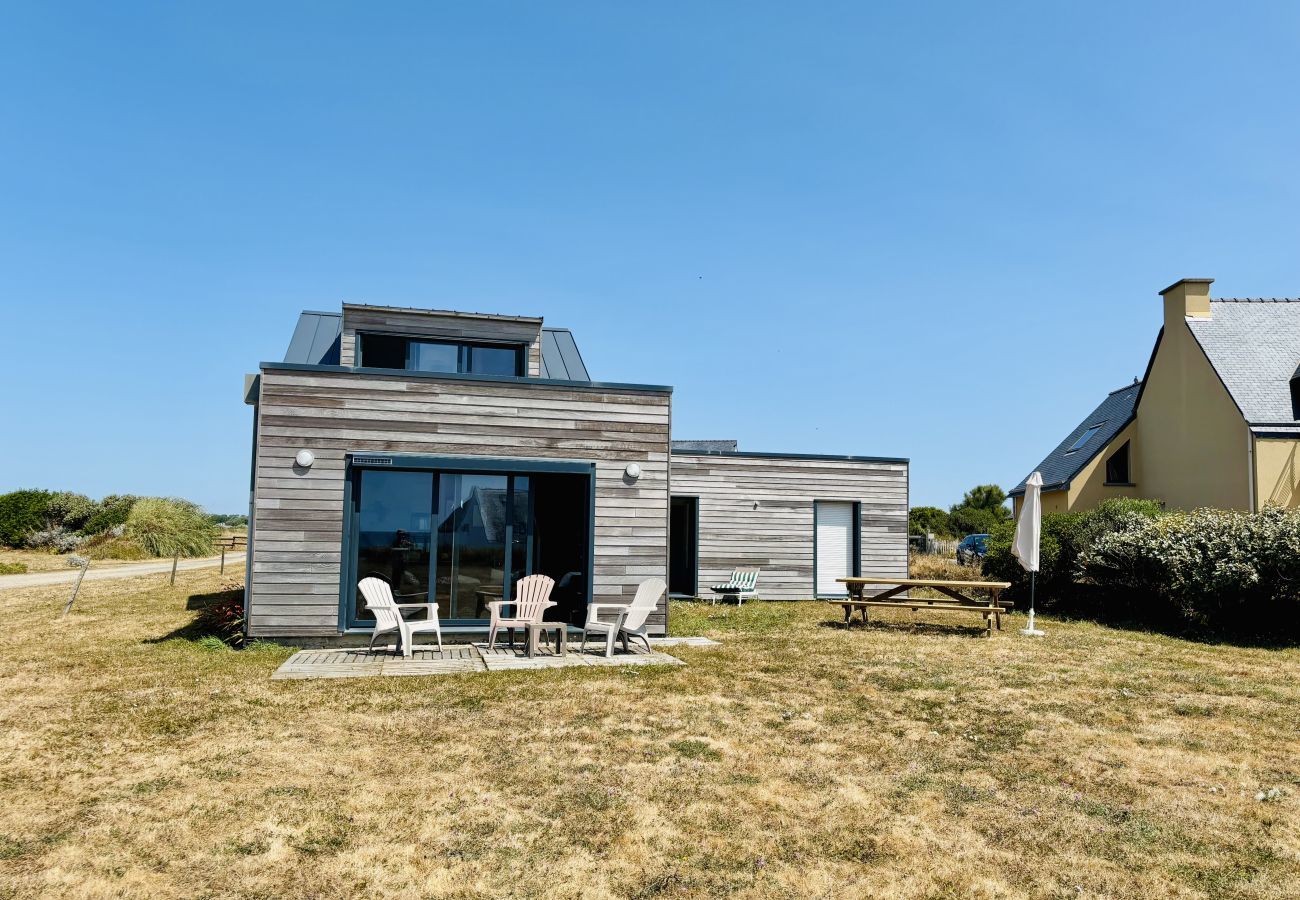 Ferienhaus in Plovan - Meerblick, Strandzugang, 6 Erwachsene 1 Kind