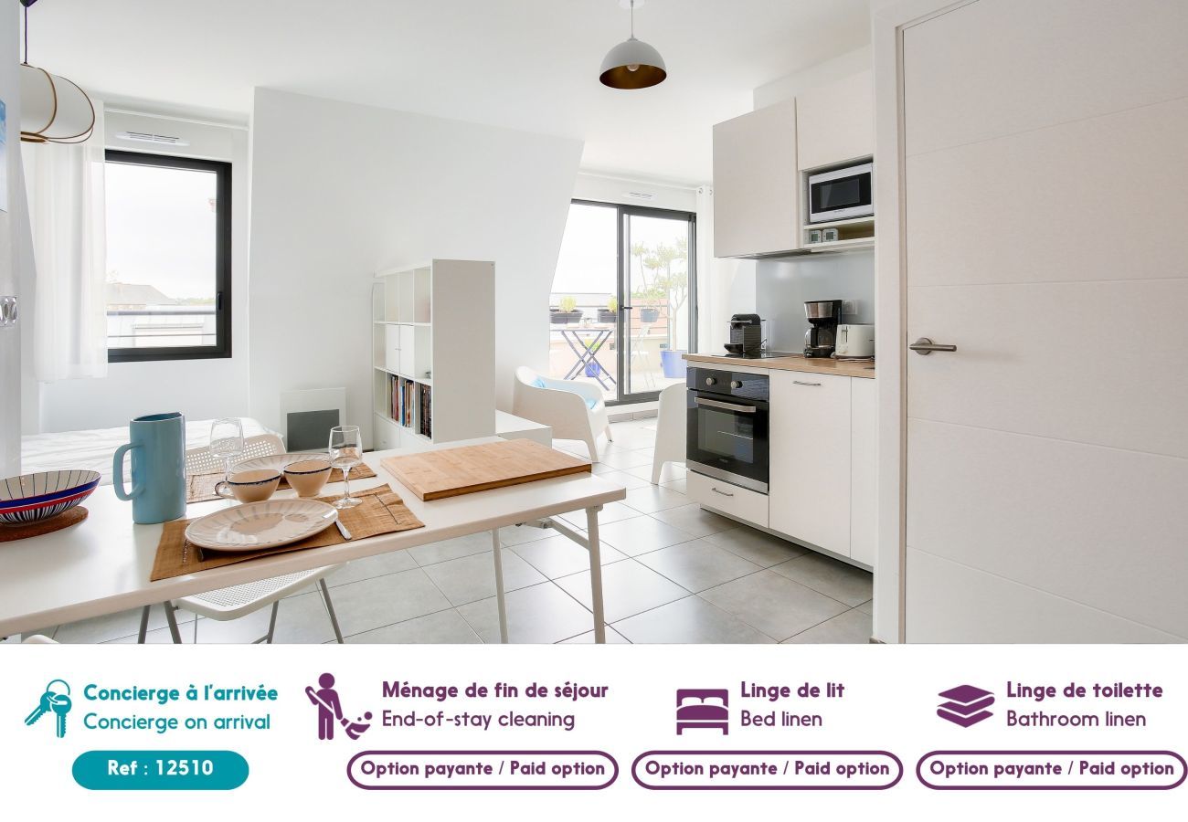 Studio in Dinard - Aufenthalt für 2, Balkon, 700m vom Strand entfernt