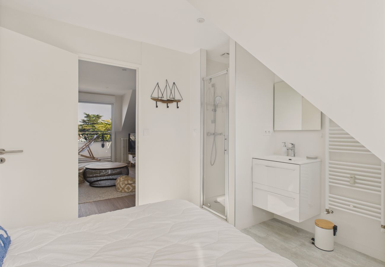 Ferienwohnung in Pornichet - 250 m zum Strand, FeWo 4 Erw. / 4 Kinder