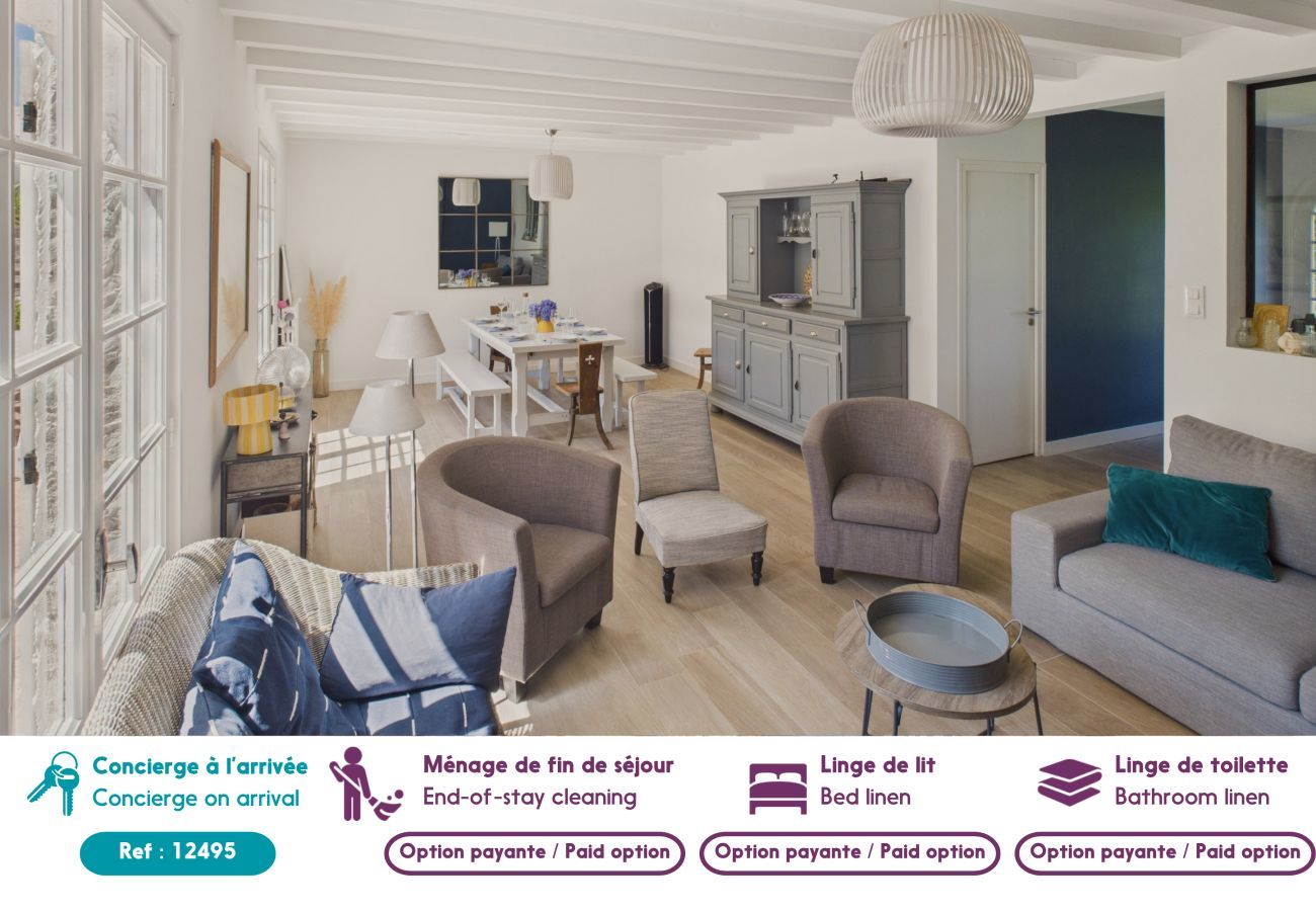 Ferienhaus in Penvénan - Port Blanc – Haus für 12 Erwachsene und 2 Kinder