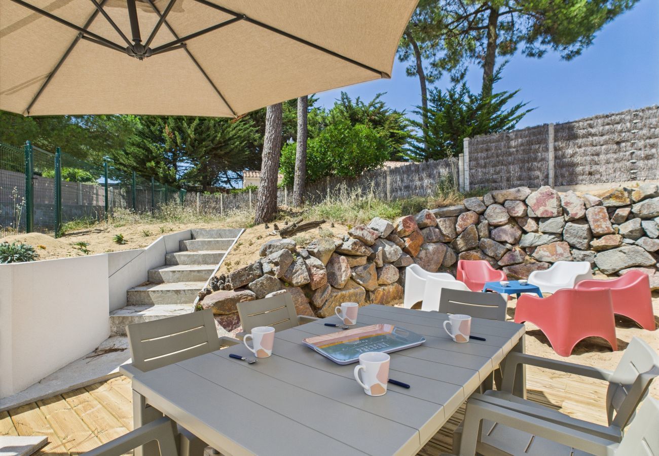 Ferienhaus in Bretignolles-sur-Mer - 500 m vom Strand - Garten - Haus für 6