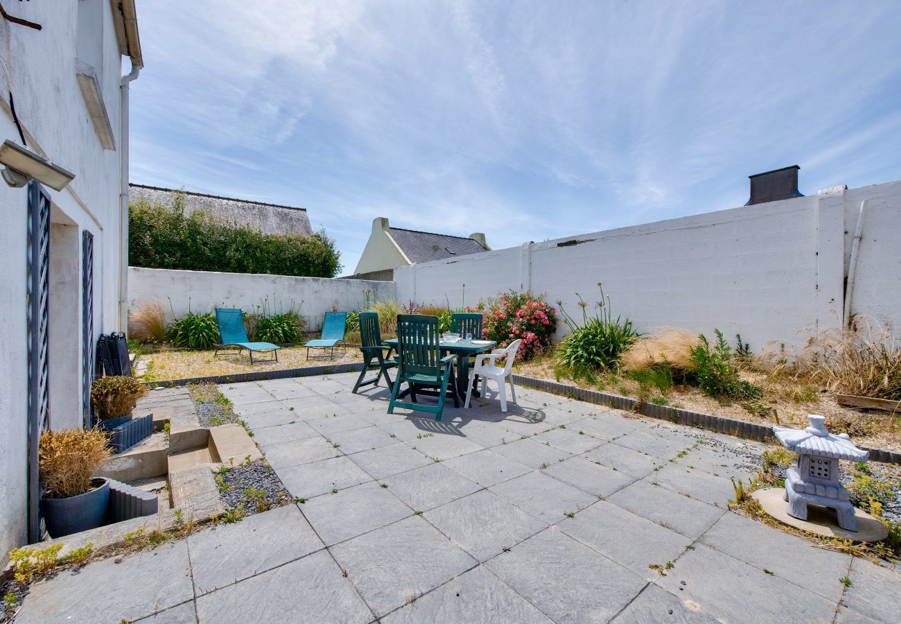 Ferienwohnung in Plounéour-Trez - 100 m vom Strand – Ferienwohnung mit Garten für 5
