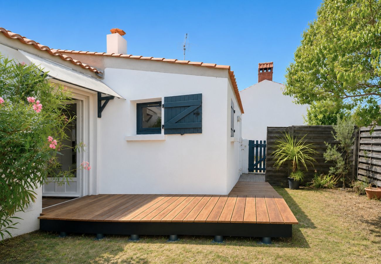 Ferienhaus in L'Epine - Haus für 7, 800 m vom Meer, mit Garten