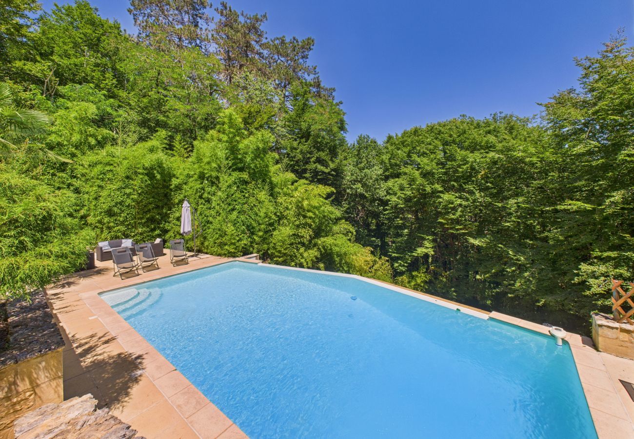 Ferienhaus in Carlux - Pool und großer Garten für 6