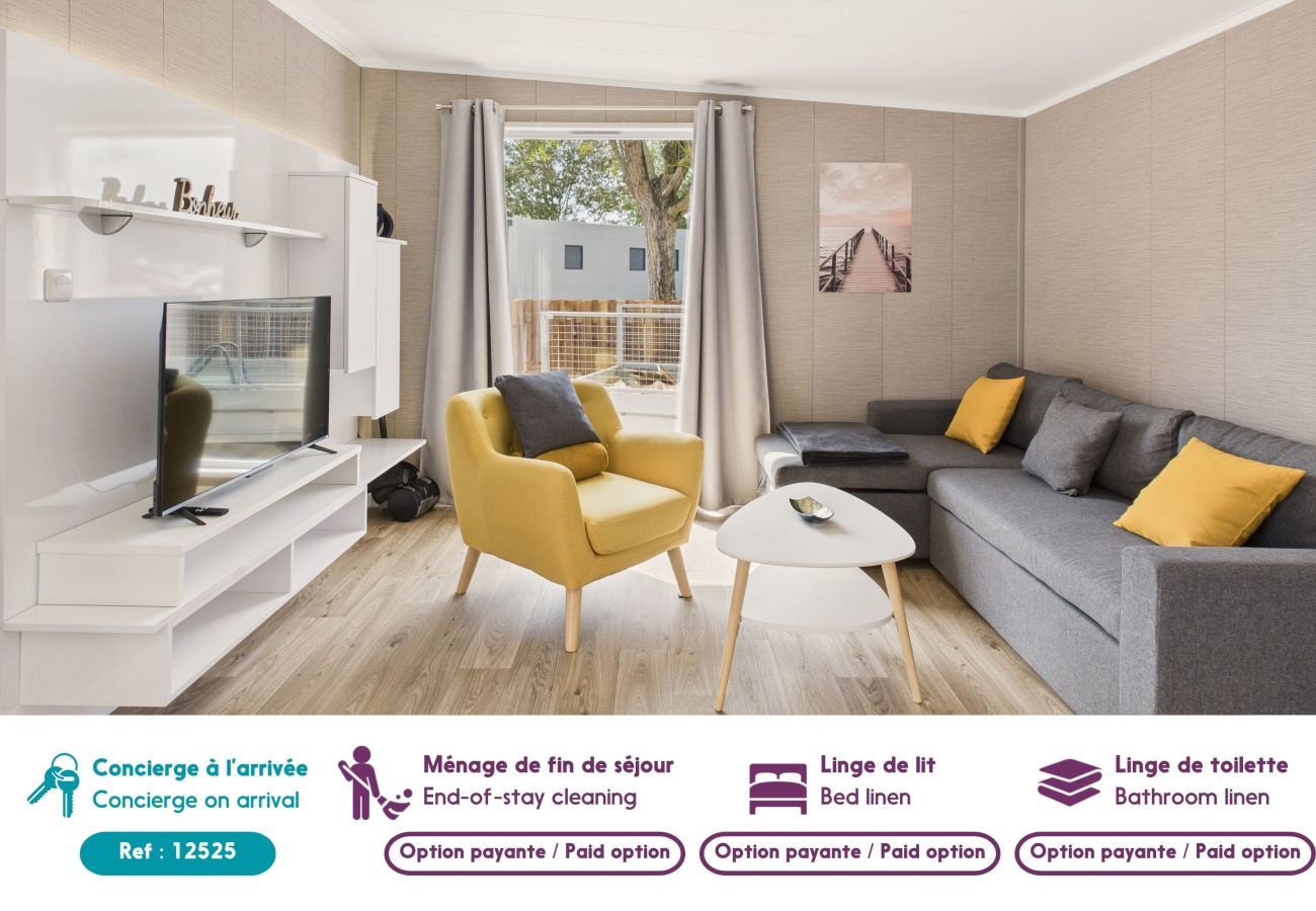 Chalet in Saint-Gilles-Croix-de-Vie - Gemeinsamer beheizter Pool - Chalet für 4