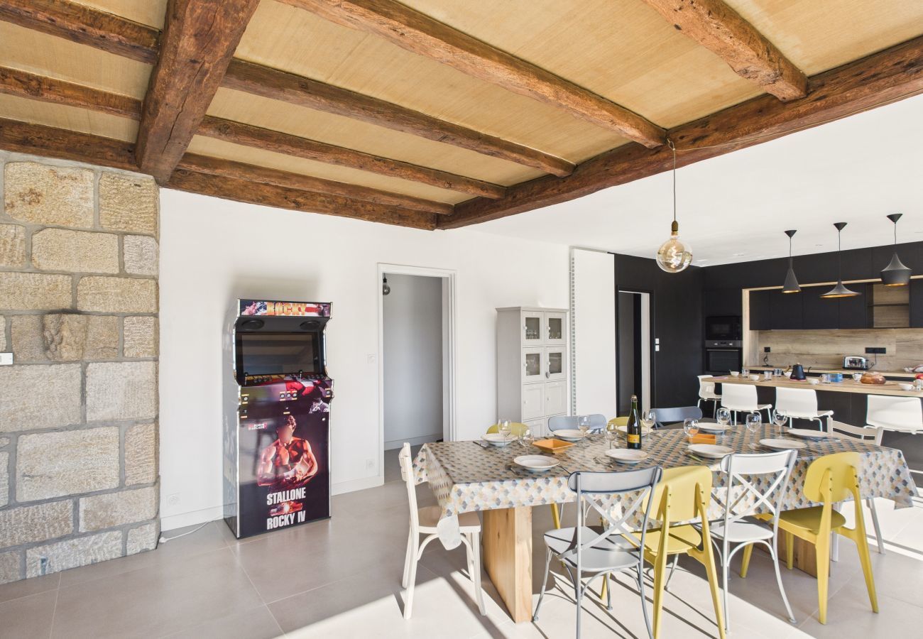 Ferienhaus in Pont-l´Abbé - Flussblick – Großes Haus mit Garten für 10 