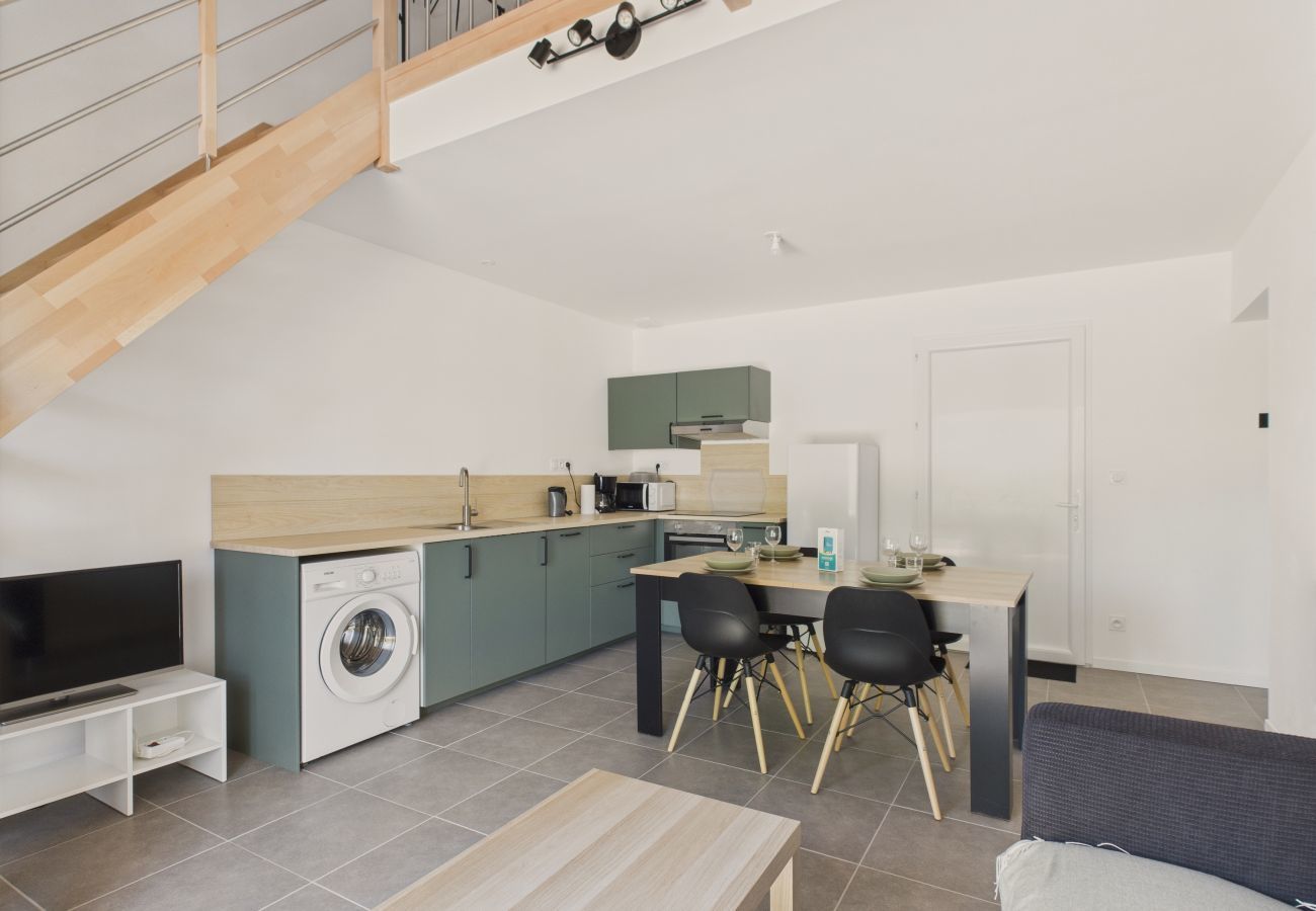 Ferienwohnung in Saint-Jean-de-Monts - Apartment in St-Jean-de-Mont für 4 - Garten