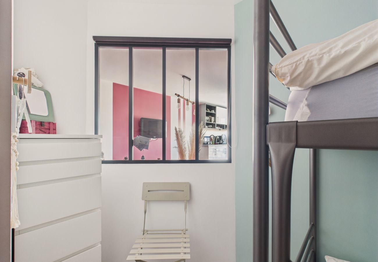 Ferienwohnung in Saint-Hilaire-de-Riez - 20 m vom Strand, Apartment für 4, Terrasse