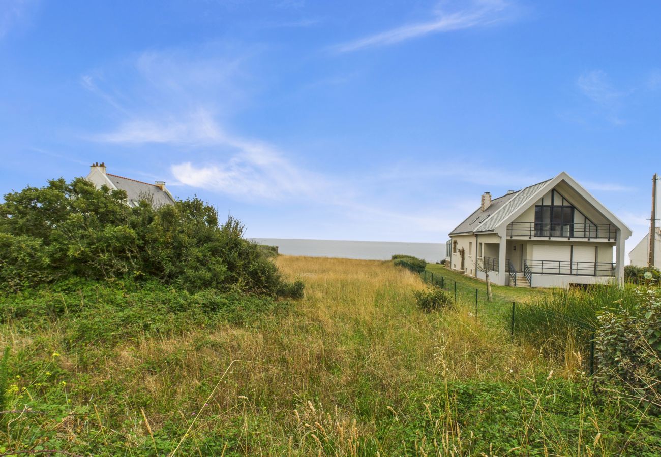 Ferienhaus in Batz-sur-Mer - Haus mit Meerblick, Gemeinschaftspool und Garten