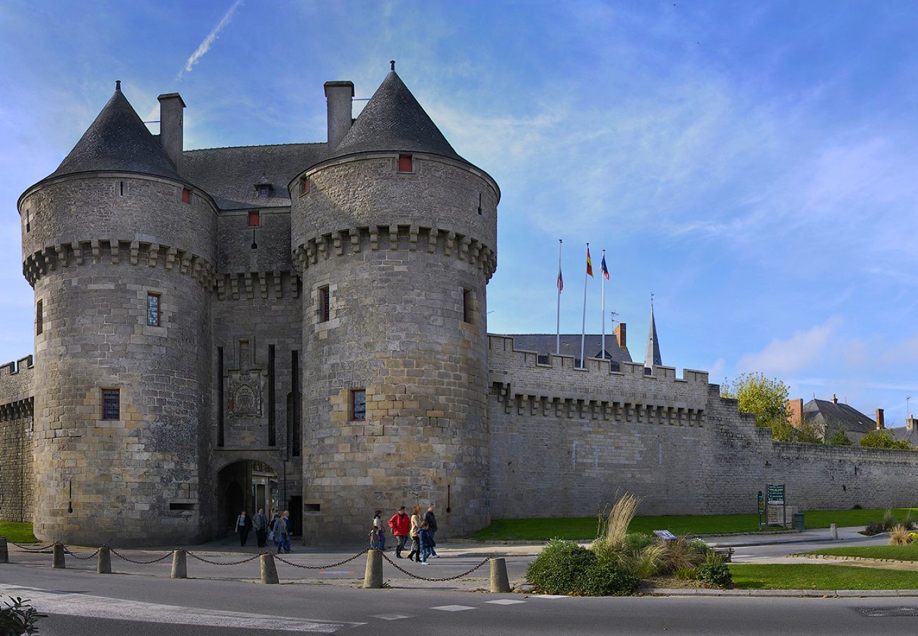 Ferienwohnung in Guérande - Wohnung mit Gemeinschaftspool für 4