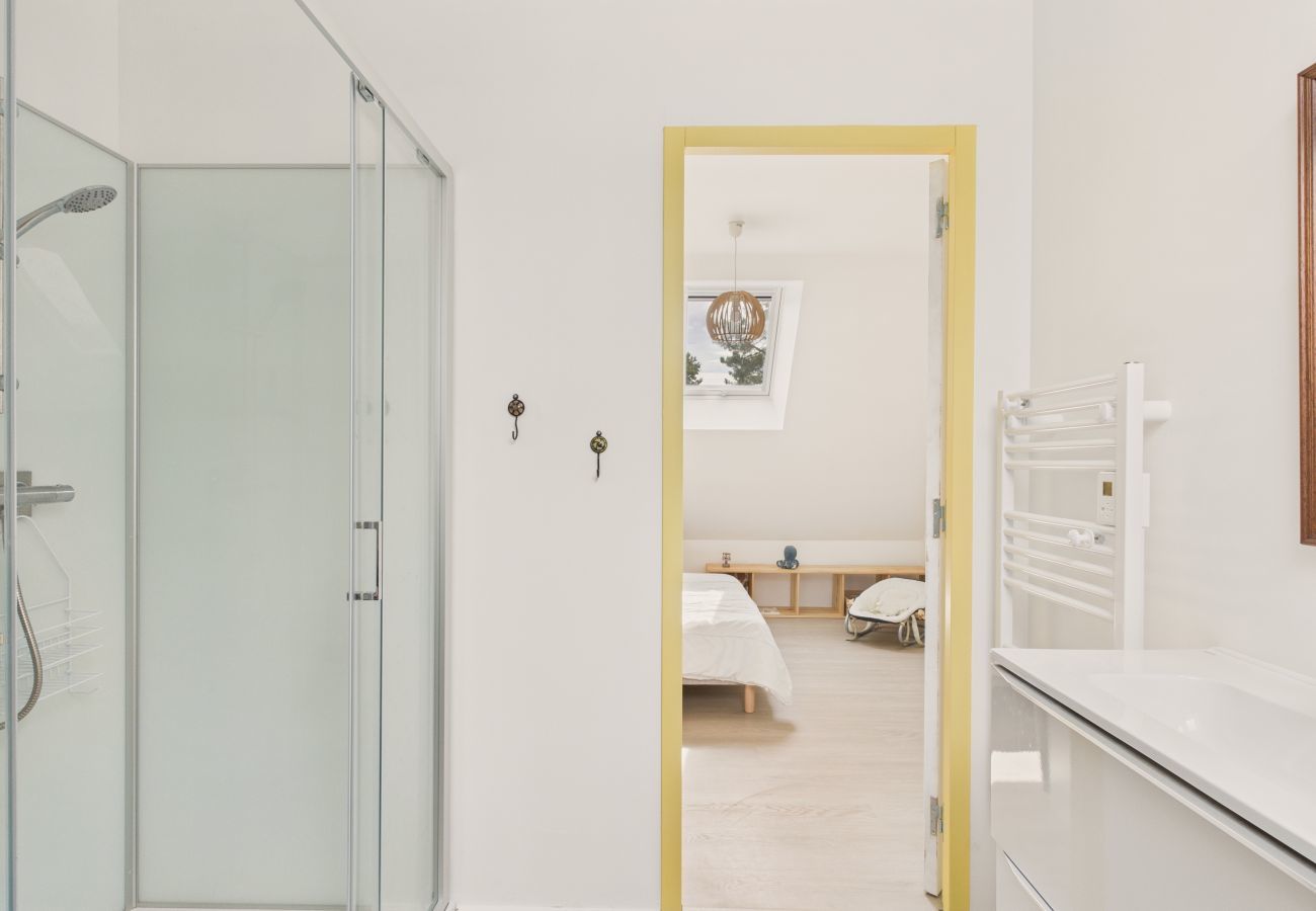 Ferienhaus in Névez - Strand 800m entfernt, Haus für 11 mit Garten