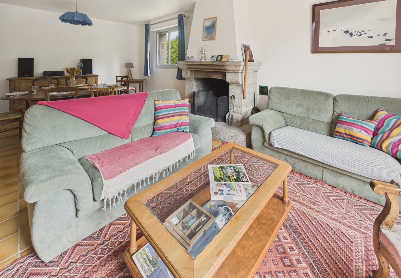 Ferienhaus in Névez - Strand 800m entfernt, Haus für 11 mit Garten