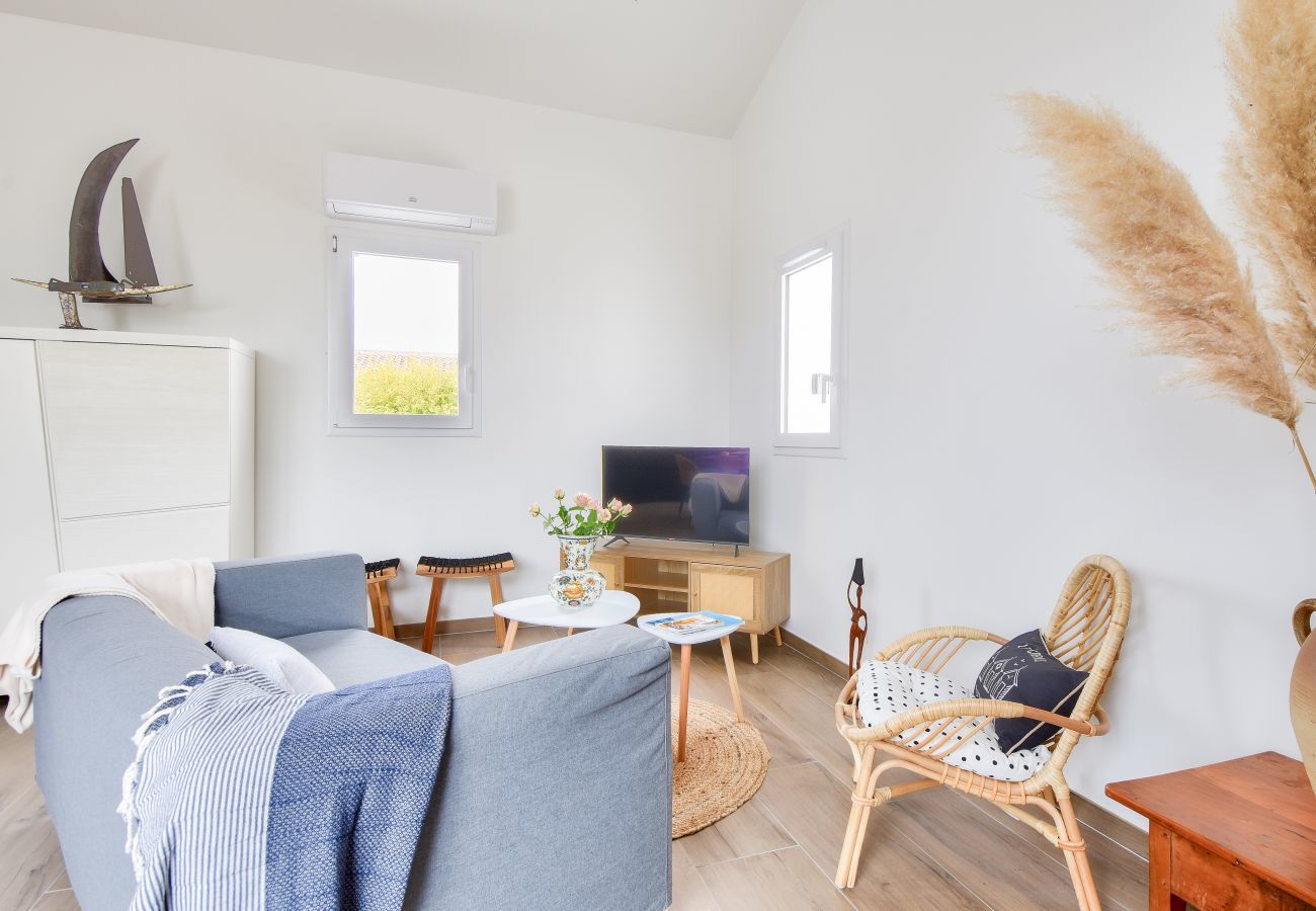 Ferienhaus in La Guérinière - Strand 400 m entfernt - Haus für 4 mit Terrasse