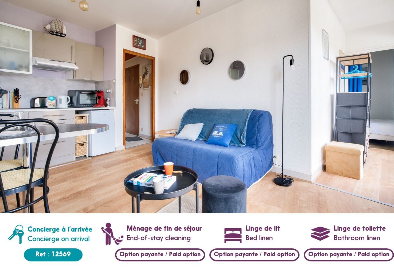 Ferienwohnung in Dinard - Strand 700 m, Zentrum Dinard, 2 Erwachsene 1 Kind