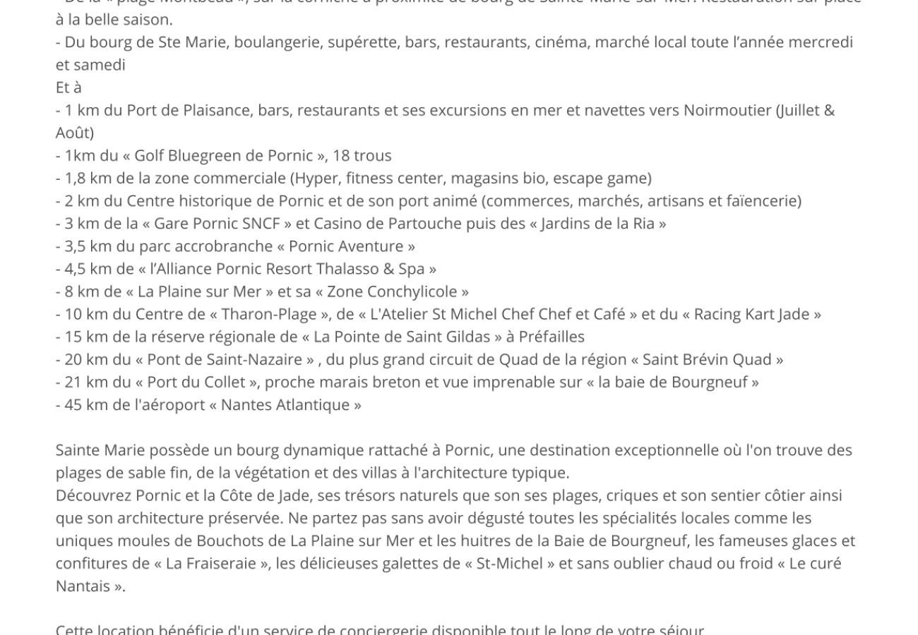 Ferienwohnung in Pornic - Wohnung in der Nähe von Strand und Stadt