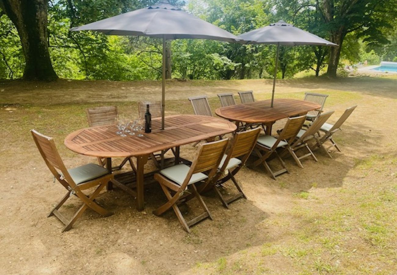 Ferienhaus in Saint-Léon-sur-Vézère - Großes Herrenhaus mit Terrasse und Pool für 10