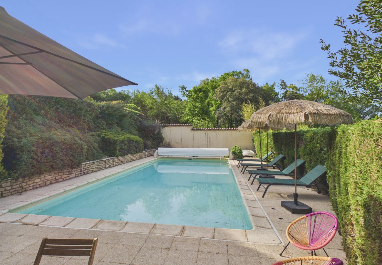 Ferienhaus in Sarlat-la-Canéda - Großes Familienhaus mit Pool für 12 Personen