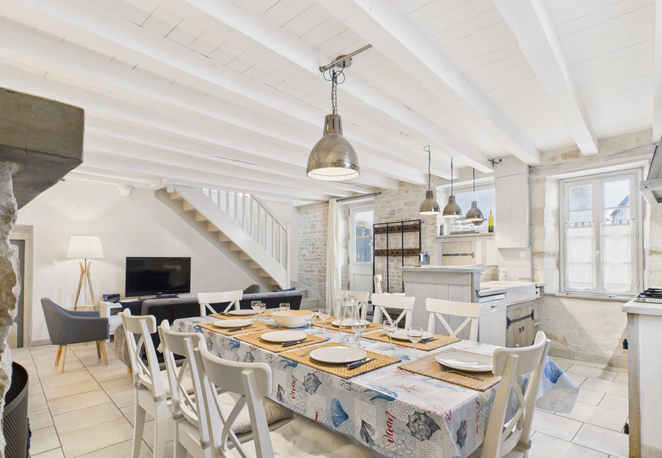 Ferienhaus in Le Bois-Plage-en-Ré - Charmantes Haus für 8, 800 m vom Strand entfernt