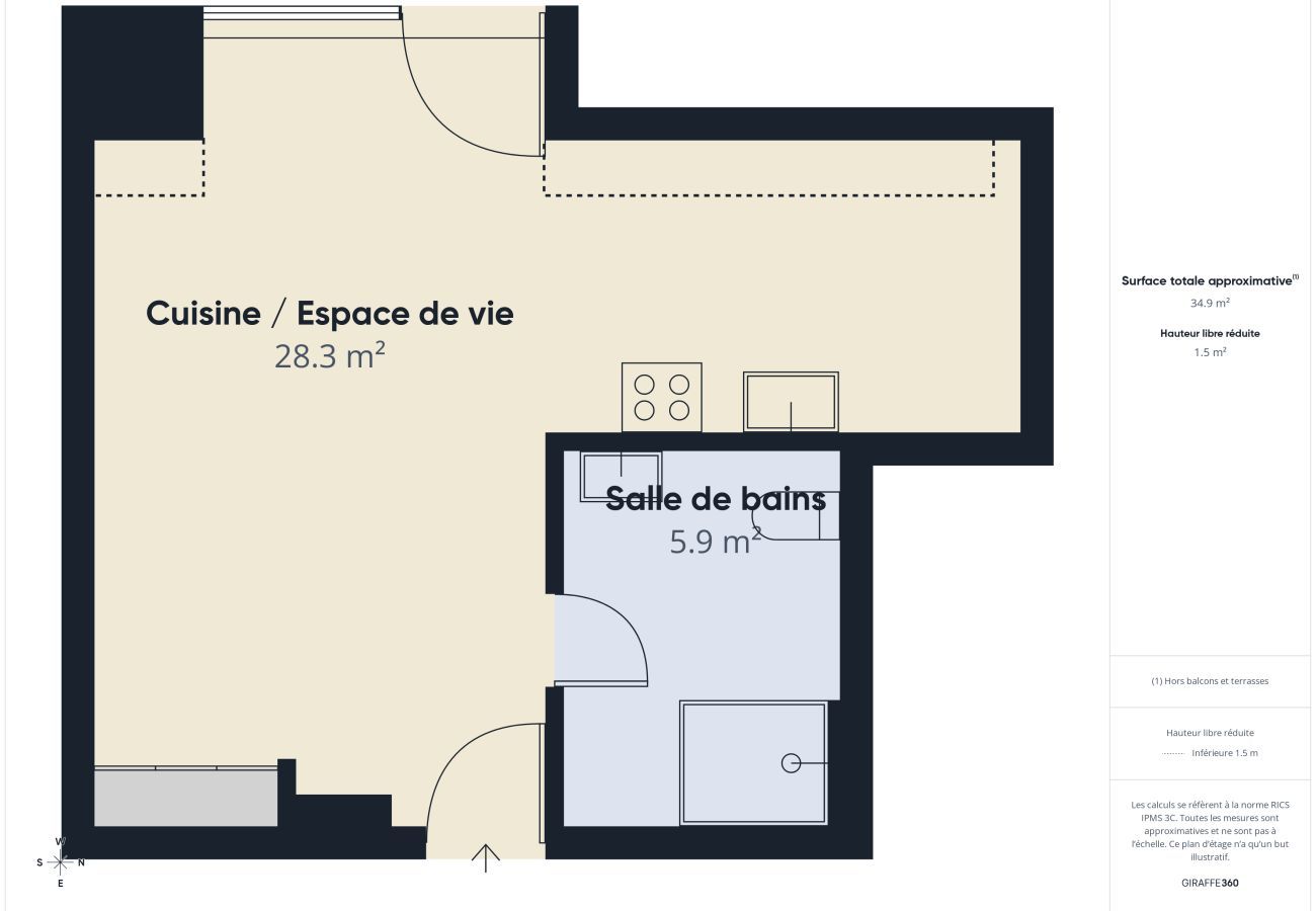 Studio in Loctudy - Nagelneues Studio für 2 Personen – Hafenblick