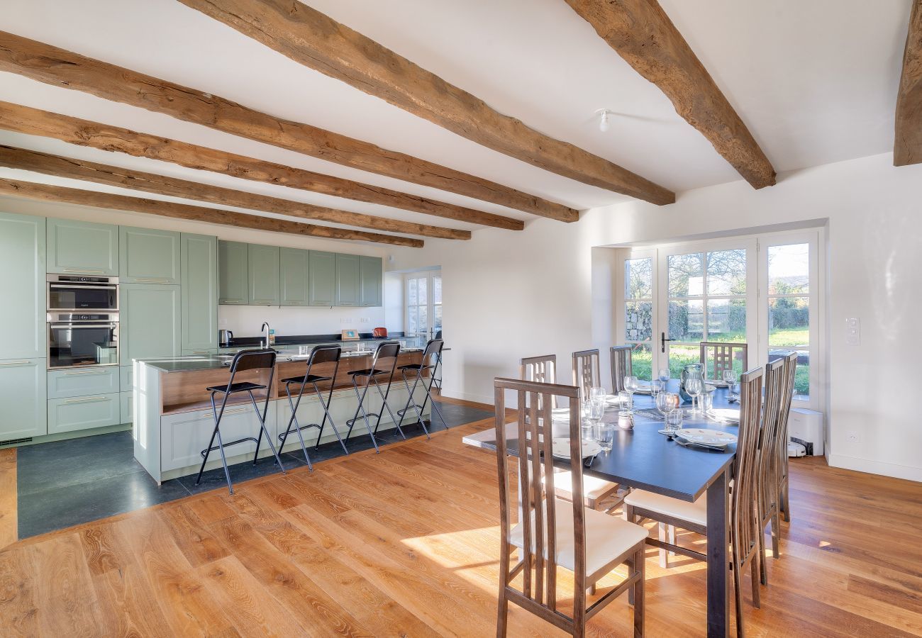 Ferienhaus in Tréméreuc - Haus für 12 mit großem Garten und Swimmingpool