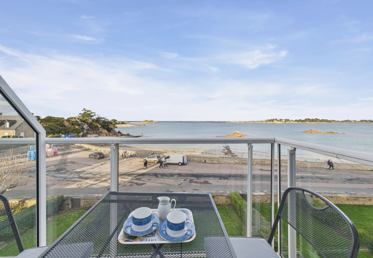 Ferienwohnung in Penvénan - Meerblick – Apartment für 2 mit Balkon