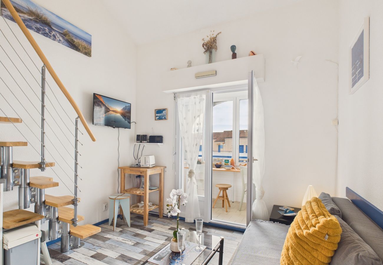 Ferienwohnung in Les Sables-d´Olonne - Meerblick Apt 900m zum Strand für 3