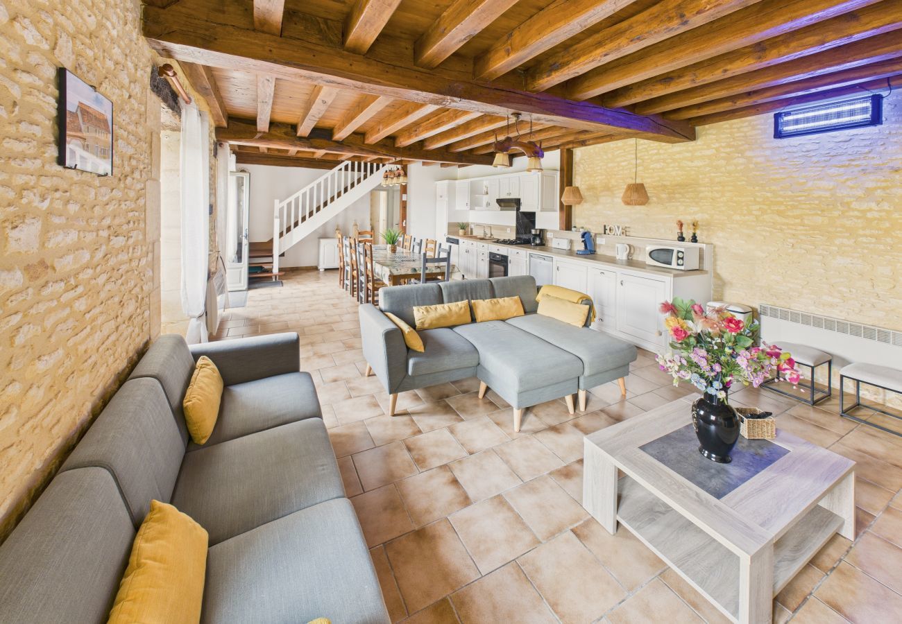 Ferienhaus in Saint-Crépin-et-Carlucet - Ferienhaus für 12 mit Gemeinschaftspool